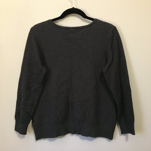 Soyaconcept European Soft Charcoal Grey Knit Sweater - Picture 2 of 14